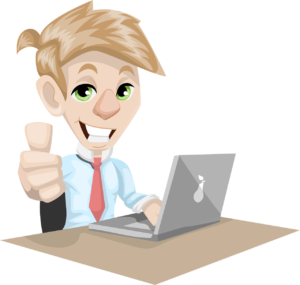 a freelancer showing thumbs up which is earning money online